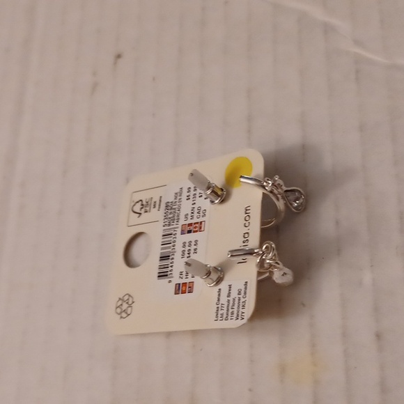 4/$30 New Silver Teardrop Hoop Earrings - Picture 2 of 4